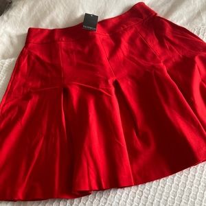 Red a-line skirt: NWT